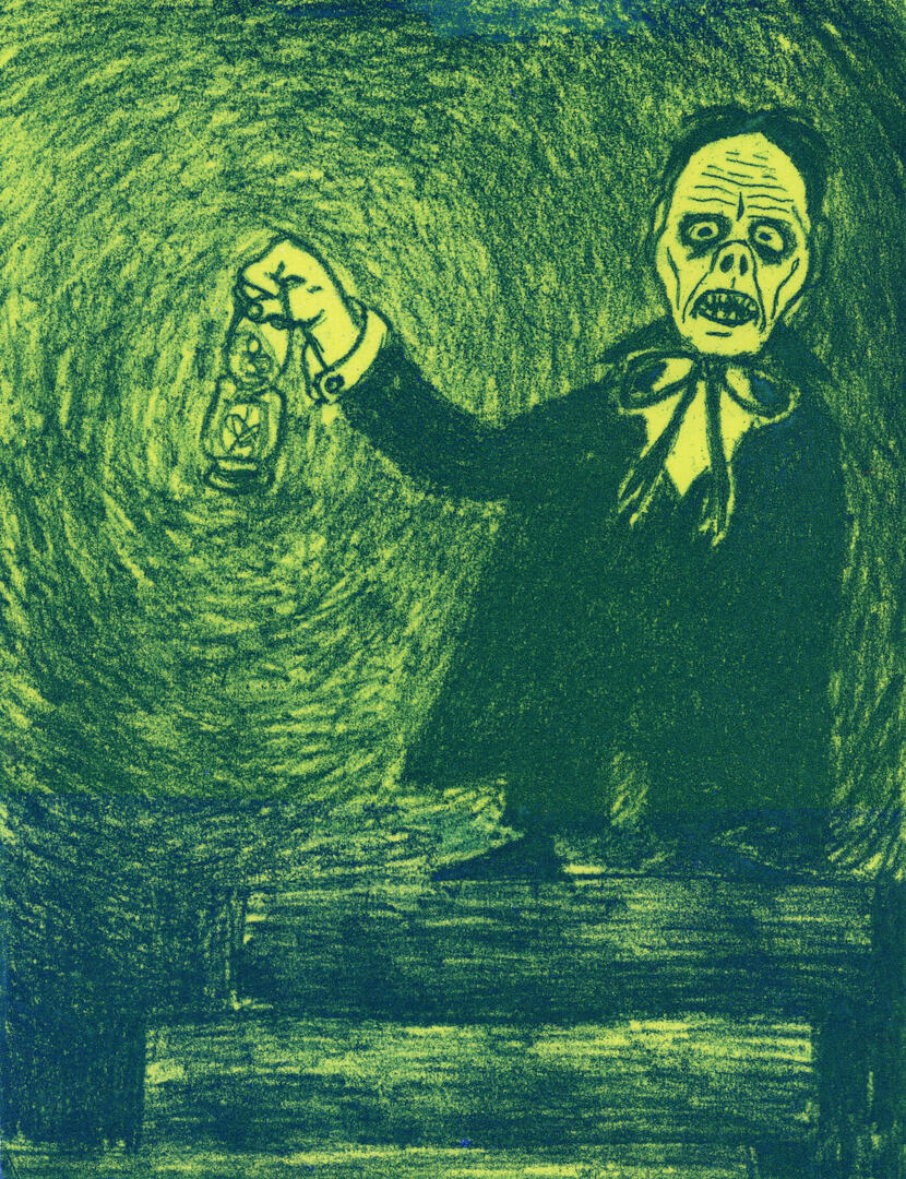 "Phantom" intaglio on Rives BFK, 9'' x 12'', 2024