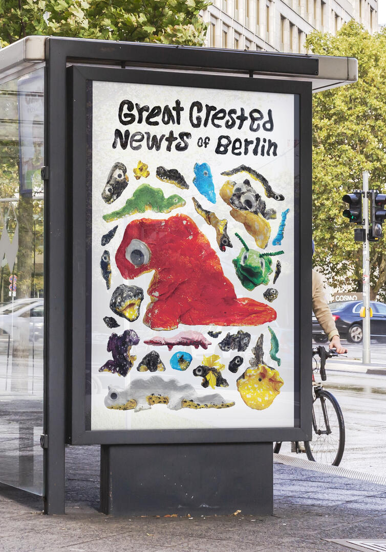 Great Crested Newts of Berlin Poster