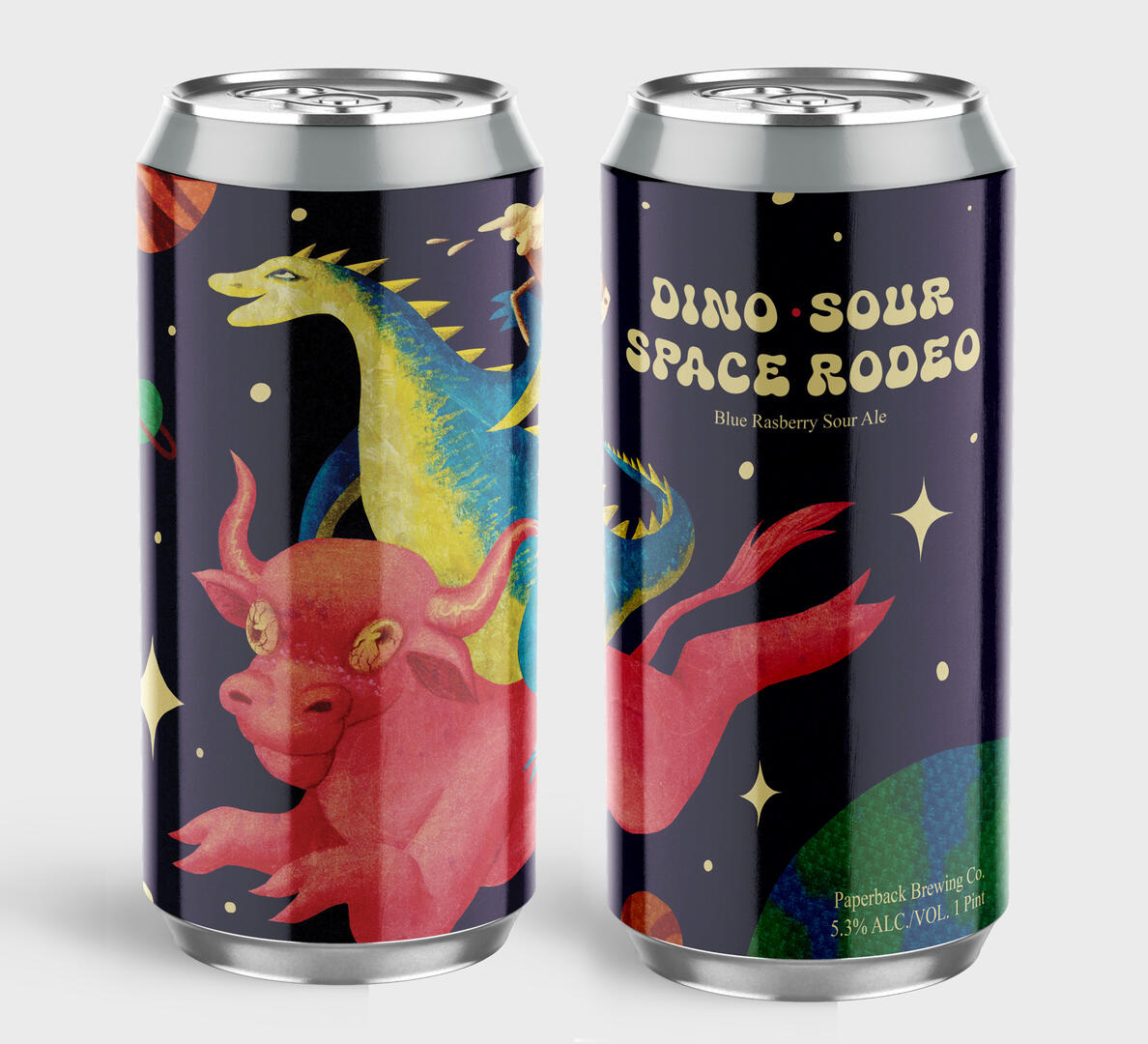 Dino Sour Beer Label