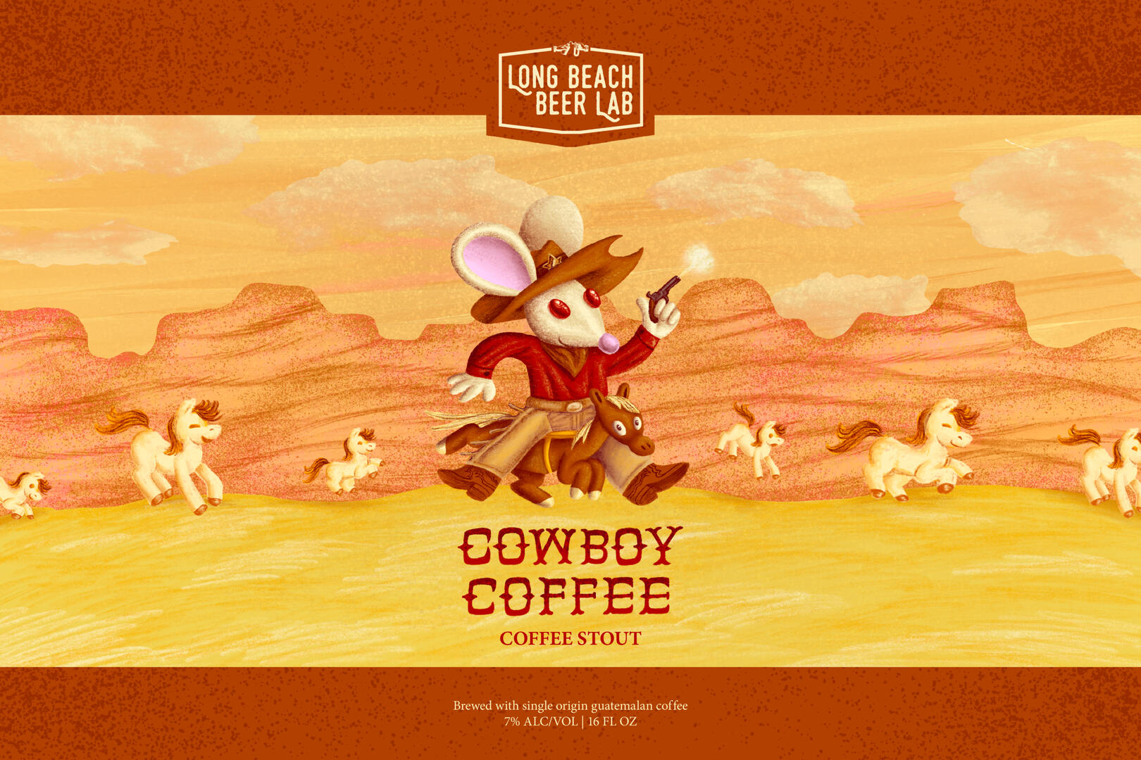 Cowboy Coffee Stout Label