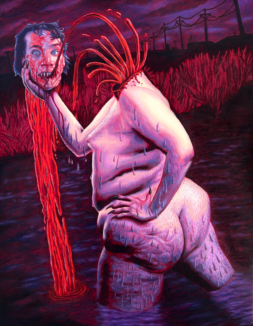 "Reflections of My..." oil on canvas, 14'' x 18'', 2026